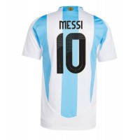 Fotballdrakt Herre Argentina Lionel Messi #10 Hjemmedrakt Copa America 2024 Kortermet